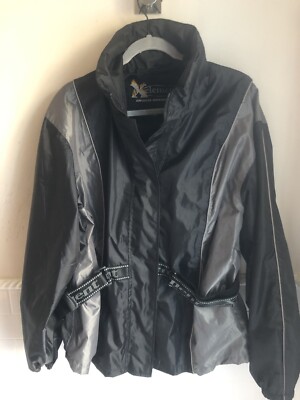 Xelement Advanced Motorcycle Gear Jacket Black Gray Sz XL
