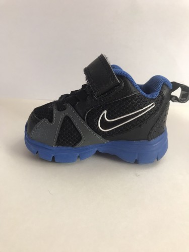 NIKE Endurance Trainer Toddler Boy's Size 2C Black Blue Sneakers 429908-007 - Picture 3 of 7