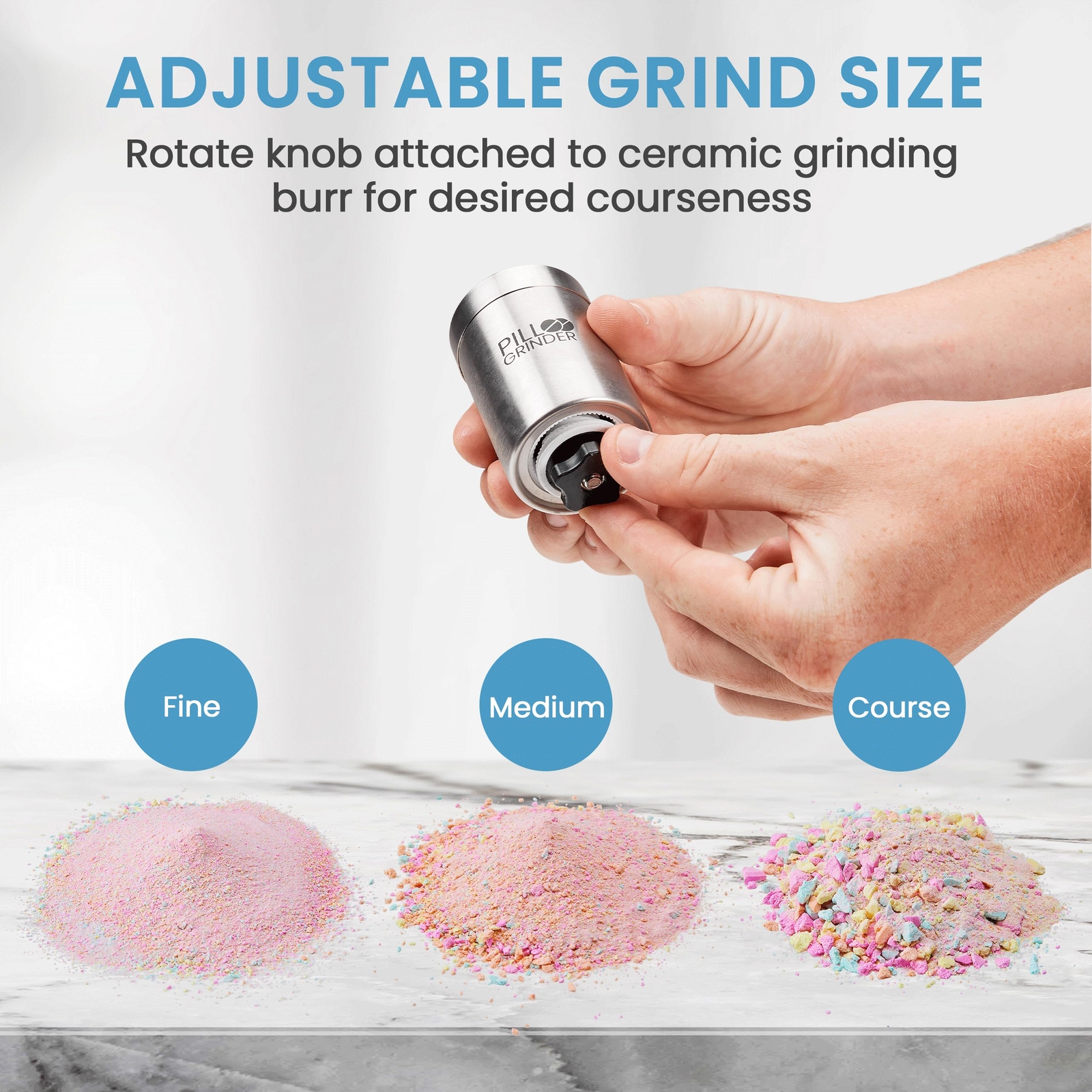 Pill Crusher Stainless Steel Pill Grinder Large Capacity Pill