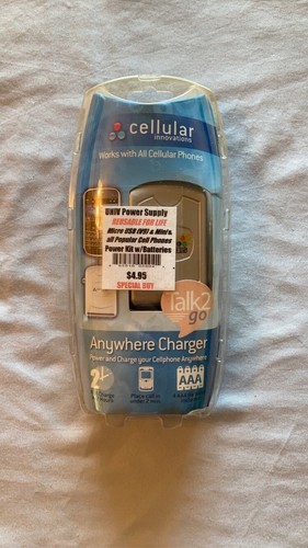 Portable power bank for cell phones - AAA battery powered (batteries included) - 第 1/3 張圖片