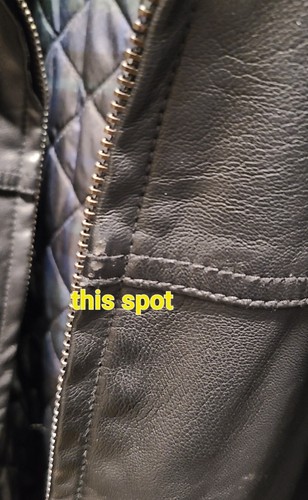 Tommy Hilfiger Men's XL Smooth Lamb Leather James Dean Jacket black *READ* - Picture 5 of 10