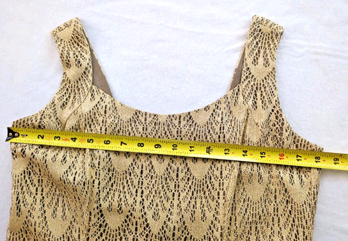 2PC Set: Damianou Lace Crochet Gold Metallic Whimsigoth Maxi Dress+Jacket Sz M - Picture 9 of 16