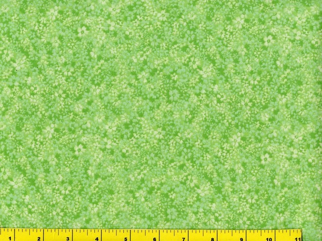 Small Spring Green on Dark Spring Green Quilting Fabric 5 1/2 Yards #
