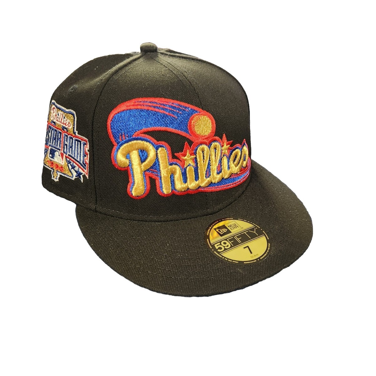 New Era Fitted Hat Cap Phillies Exclusive Side Patch Rare