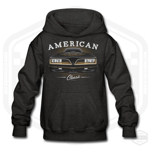 Children's 1977 Pontiac Firebird Trans Am American Muscle Car Hoodie - Picture 2 of 4