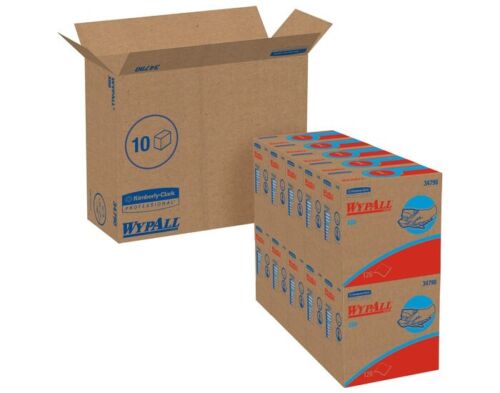 Kimberly Clark 34790 White Wypall X60 Shop Towels Full Case 10 Boxes!