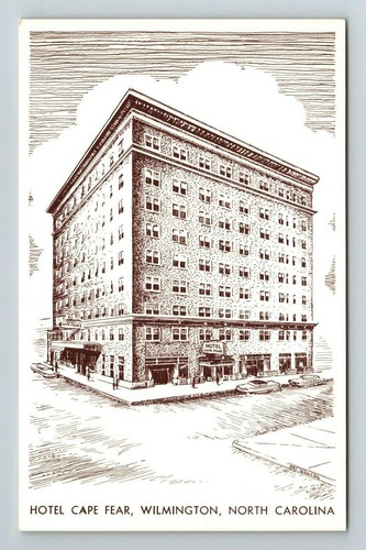 Wilmington NC-North Carolina, Hotel Cape Fear, Scenic Outside, Vintage Postcard