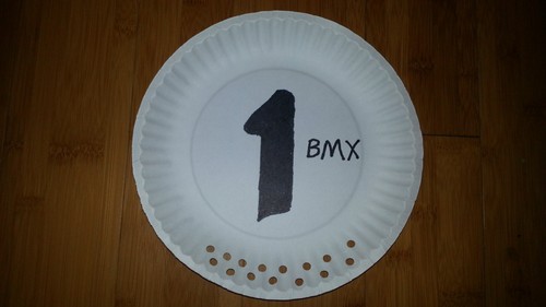 OLD SCHOOL BMX NOS VINTAGE CLASSIC NUMBER PLATE USED BY TOP PROS