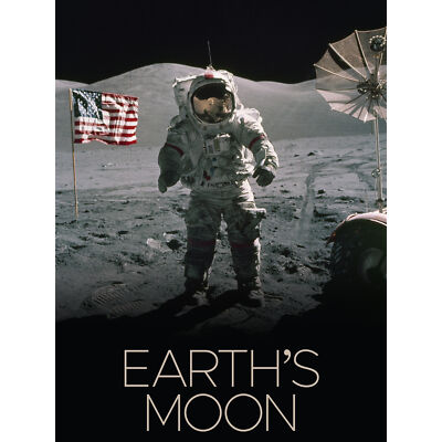 NASA Our Solar System Moon Surface Apollo 17 Astronaut XL Wall Art Canvas Poster