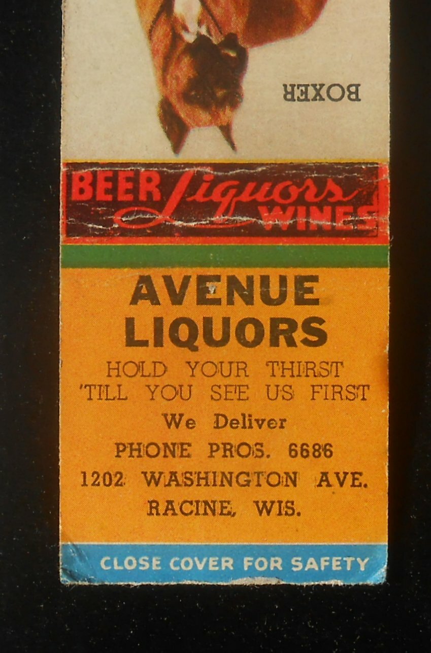 1940s Avenue Liquors Hold Your Thirst Till You See Us First Wash. Ave