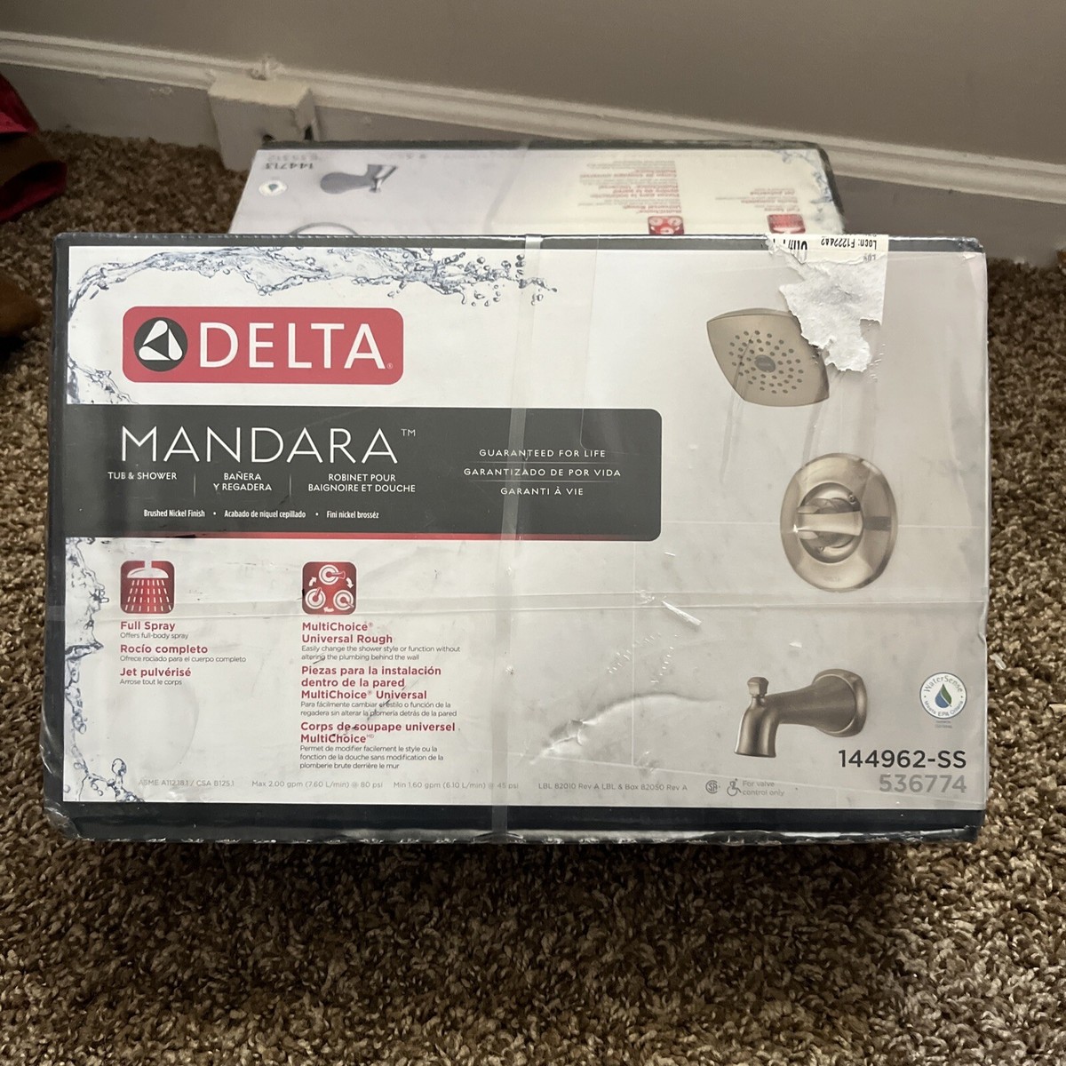 Mandara Single-Handle 1-Spray Tub and Shower Faucet in Brushed Nickel (Valve Included) Mandara Single-Handle 1-Spray Tub and Shower Faucet in Brushed Nickel (Valve Included)