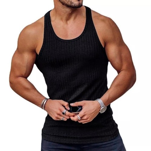 Herren Fitness Tank Top Muskelshirt Bodybuilding T-Shirt Top Sport Gym Unterhemd - Bild 3 von 17