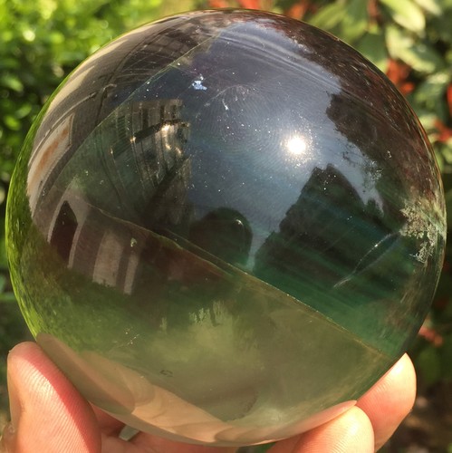 3.42"1130g ¡¡¡EXCELENTE!!! Bola esfera cristal cuarzo fluorita natural curación ip0879 - Imagen 5 de 12