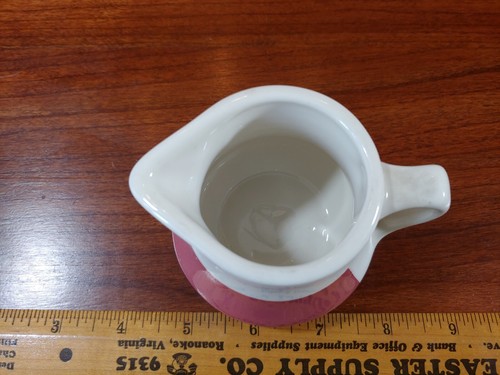 VTG Homer Laughlin Mauve Band Restaurant Ware Creamer Pitcher Cream Jug Stonewar - Picture 6 of 8