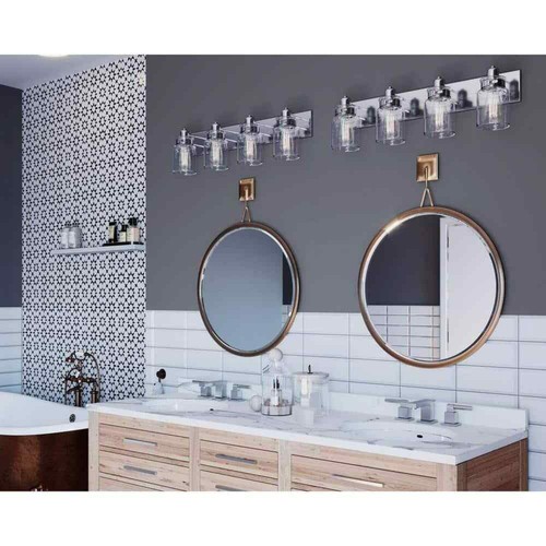 Progress Lighting 30-1/4 in. 4-Light Brushed Nickel Bathroom Vanity Light - Picture 11 of 16