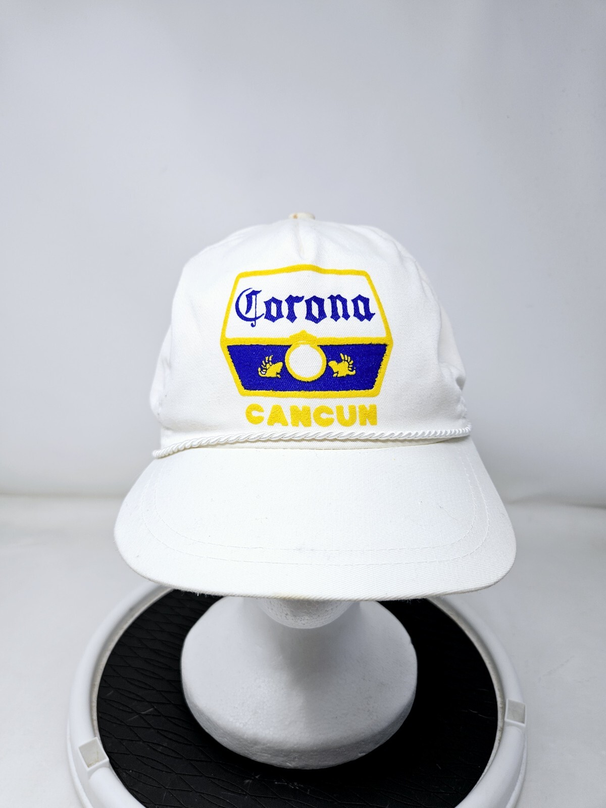 Vintage Corona 80s White Beer Hat Cancun Vintage 80s FAST SHIPPING