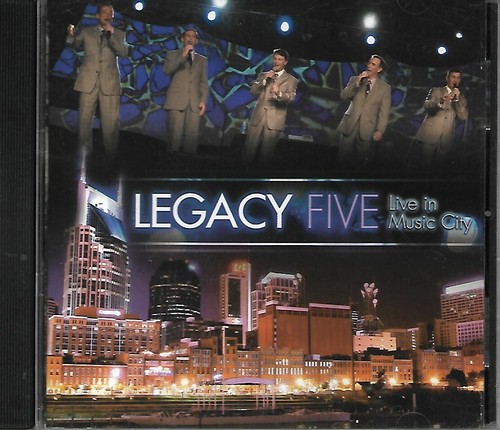 LEGACY FIVE......."LIVE IN MUSIC CITY".........OOP LIVE GOSPEL CONCERT CD - Picture 1 of 3