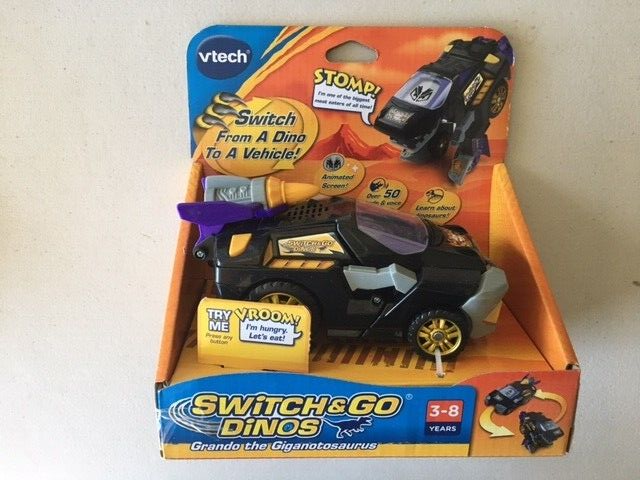 VTECH SWITCH & GO DINOS GRANDO THE GIGANOTOSAURUS NEW