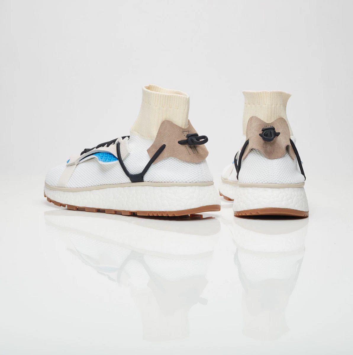 Size 13 NEW AW Run White Blue Adidas X Alexander Wang CM7827 Ultra Boost NMD
