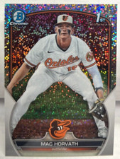 Mac Horvath 2023 Bowman Draft Chrome Prospect SPARKLE Refractor #BDC-90  ORIOLES