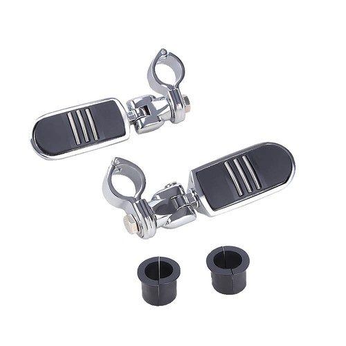 Motorcycle Highway Crash Bar 1 1/4" 32mm Foot Pegs Pedal Mount For Harley 1200 - Imagen 17 de 18