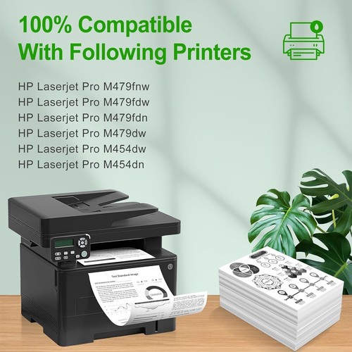 4 X Compatible Toner Cartridge (No Chip) 415X/415A/W2030X for HP Color Pro MFP - Afbeelding 3 van 6