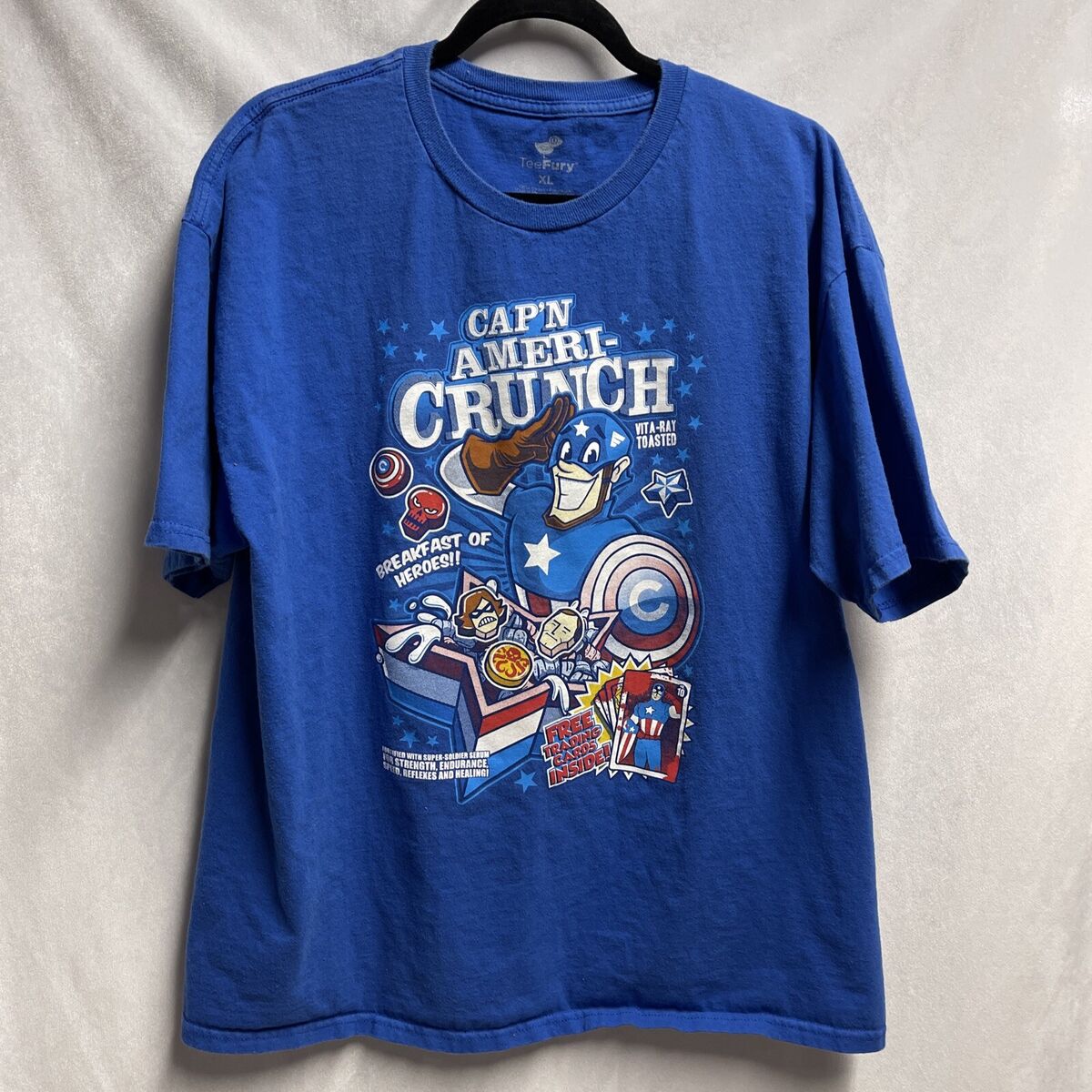 Cap'n Crunch Retro Cap'n With White 2d Logo T-Shirt Cap'n Crunch Retro Cap'n With White 2d Logo T-Shirt