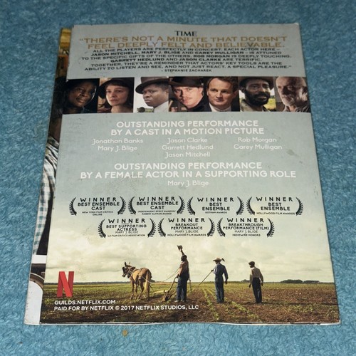 Mudbound FYC DVD 2017 Netflix Screener Mary J Blige Consideration Promo VGC - Picture 2 of 6