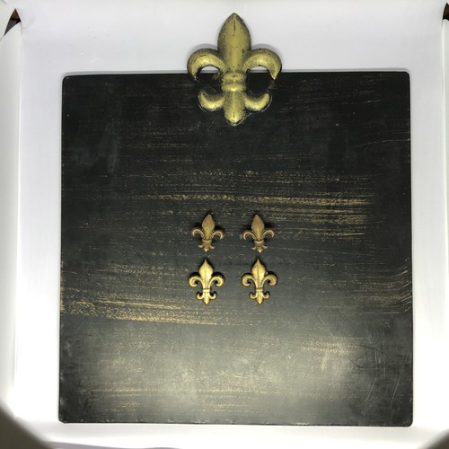 Fleur De Lis Art Piece Magnet Board Fleur De Lis Magnets Metal Message Board NEW - Picture 7 of 16