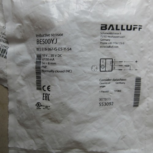 one new BALLUFF Proximity sensor BES 516-367-G-E5-Y-S4 Quality assurance - Picture 3 of 3