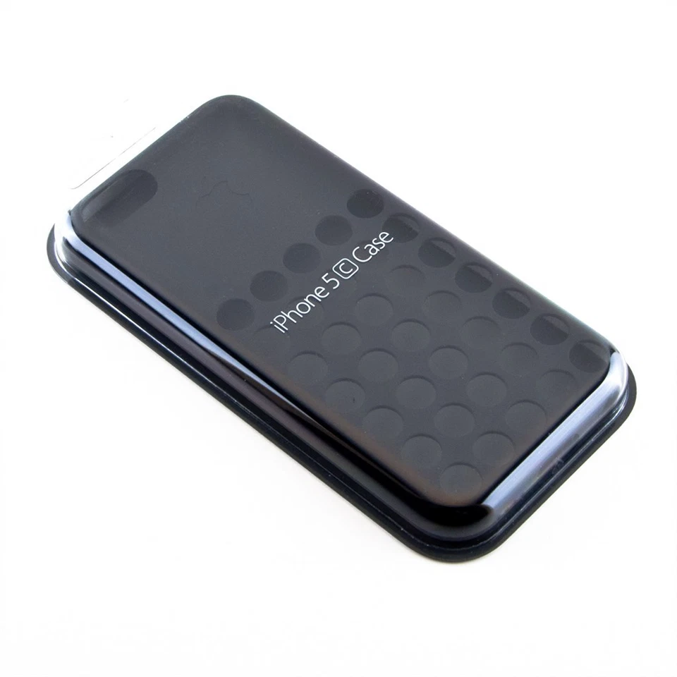 Original Genuine Apple iPhone 5C Silicone Dot Case Cover - Black MF040ZM/A - Image 2 of 4