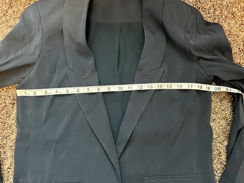 Willow & Clay (Anthropologie) Women’s M | L Navy Blue Open front Blazer - Picture 8 of 10