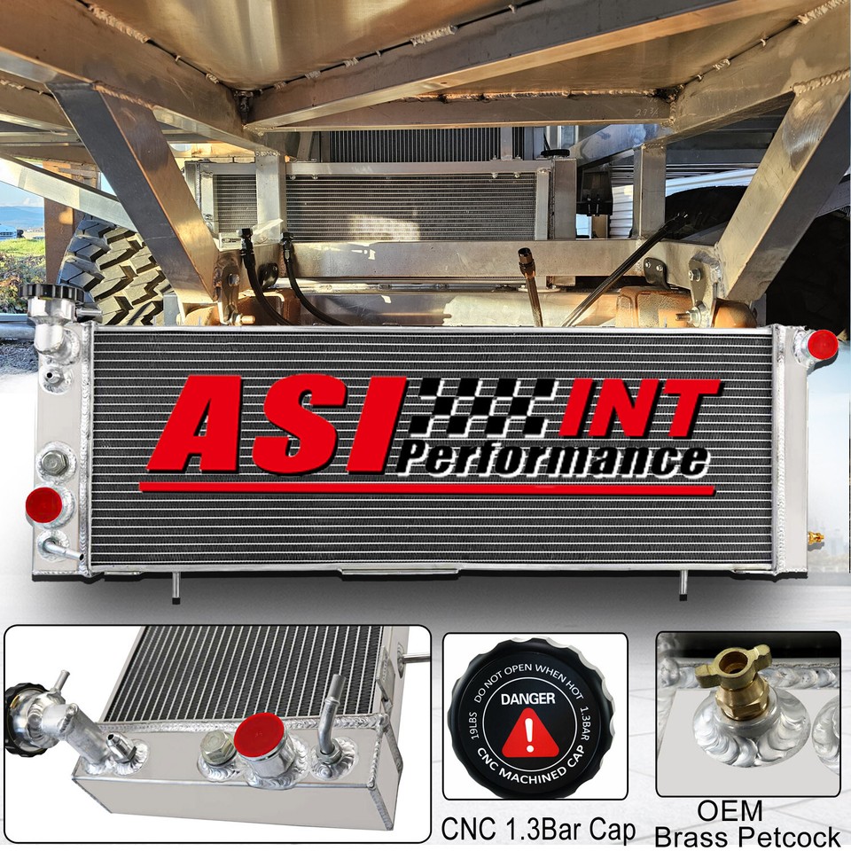 ASI Performance 4-Row Aluminum Radiator For Jeep Cherokee XJ/Comanche 2.5L 4.0L 1991-2001-1080158