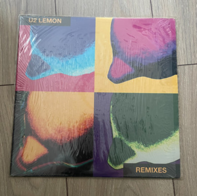 U2 Lemon Remixes - Yellow 12'' Vinyl - 1993 - Zooropa Era - Really Good Condition