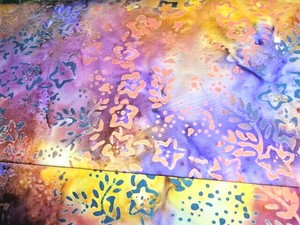 100/% QUILTING COTTON FAT QUARTERS BATIK STYLE FABRIC 4 DESIGNS BLUE SELECTION