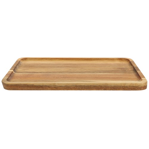 Wooden Food Serving Tray Wooden Tea Tray Snack Serving Plate Dessert Holder - Picture 12 of 12
