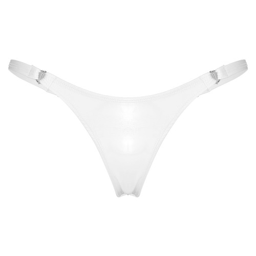 Womens Thongs Wetlook Metallic Low Rise Panties Briefs T-Back G-String Lingerie - Picture 90 of 96