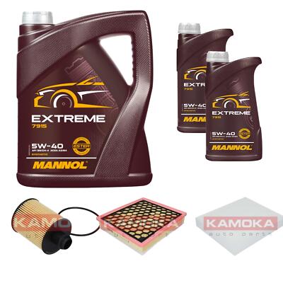 KAMOKA Inspektionspaket MANNOL Extreme 5W-40 7L für Opel Insignia A Country