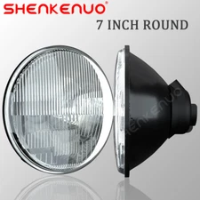 For 1976-2017 Jeep Wrangler 7” inch Round Headlight Sealed Beam Glass Housing