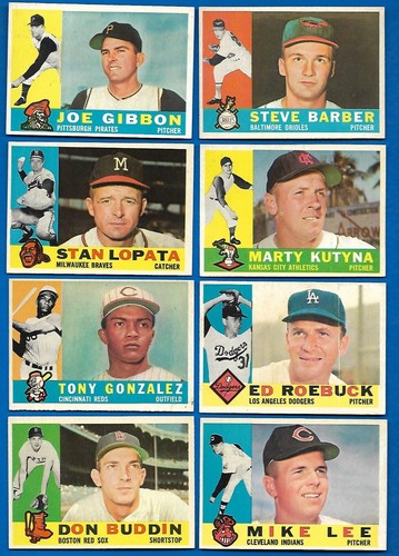 1960 TOPPS MLB BASEBALL CARD CREAM WHITE OR GREY BACK 375-572 SEE LIST - Picture 270 of 359