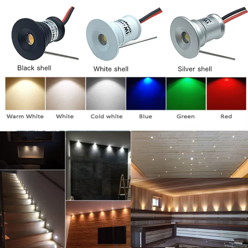 20Pcs LED Spotlight Dimmable 12V 3V 24V Downlight 1W Recessed Ceiling Lamp Kitch - Picture 6 of 6