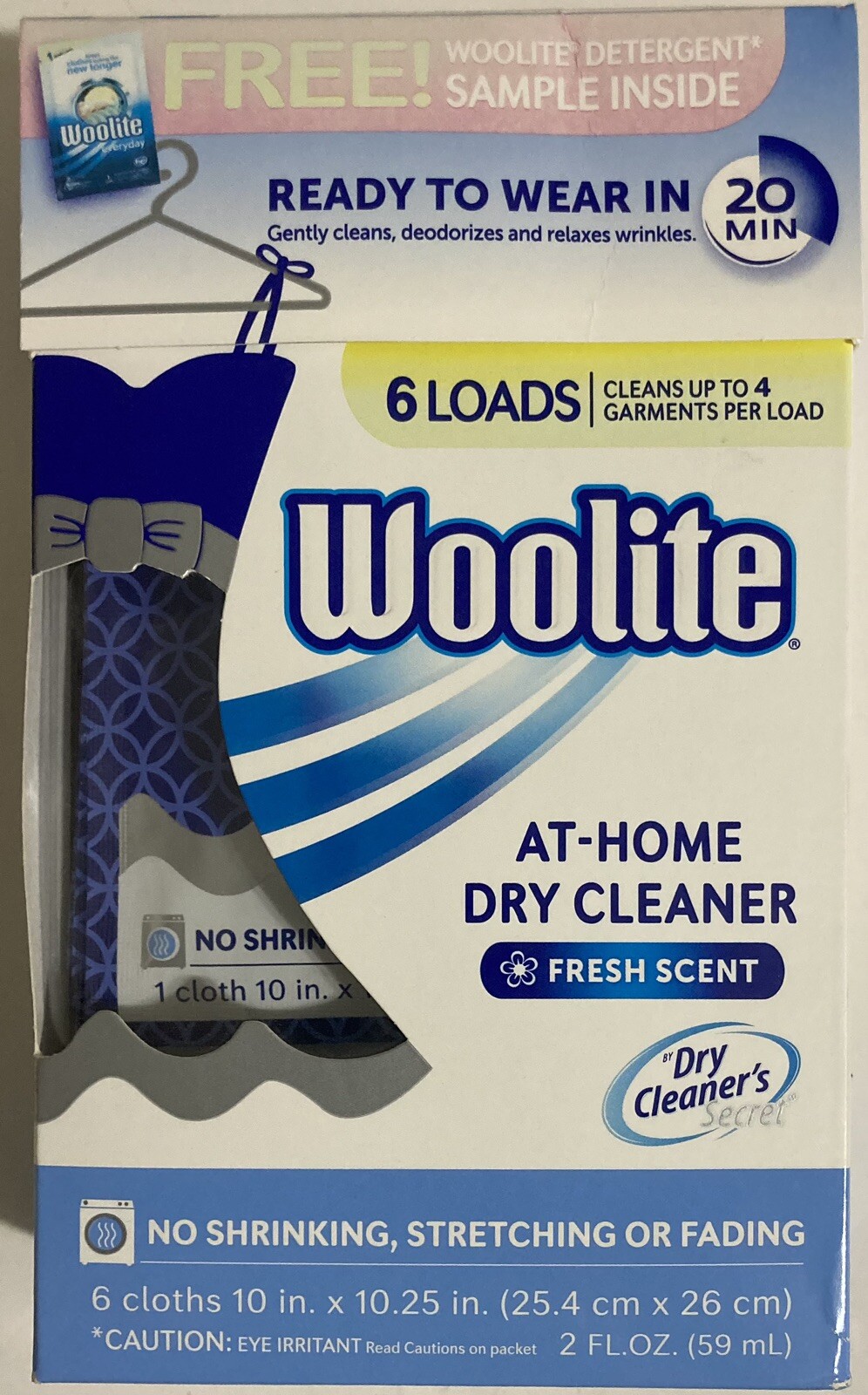 Woolite 20 Min Dry Care Cleaner At Home Dry Cleaner Clothes 6 Cloths