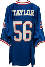 LAWRENCE TAYLOR 56 NY Giants Blue Throwbacks Jersey 54 Mitchell Ness 1981-82