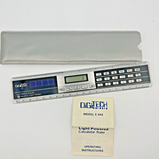 Vintage Digitech Electronic Ruler Calculator Solar and Light Power