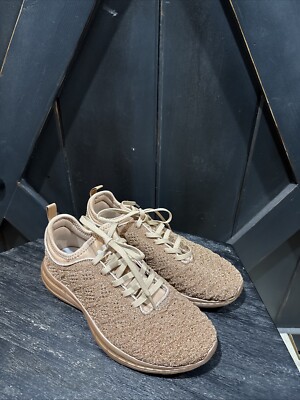 APL Tan With GOLD shimmers Athletic Performance Shoes APL ATHLETIC PROPULSION LABS Streamline metallic rubber  main image 3
