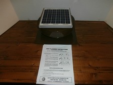 Roof Solar Powered Attic Fan Air Ventilation Mounted Exhaust Vent brown Coated