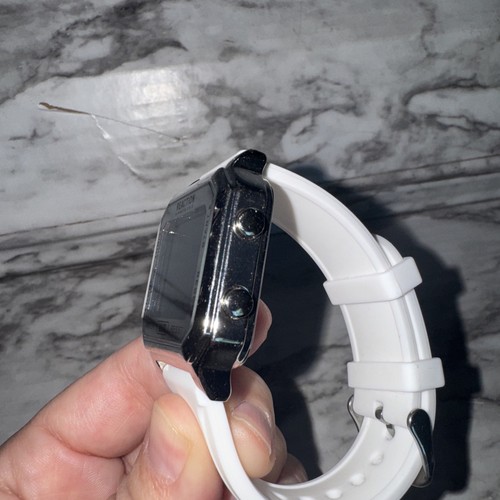 Kenneth Cole Reaction Unisex Retro Digital Watch Silicone Strap Parts AS IS - Picture 5 of 9