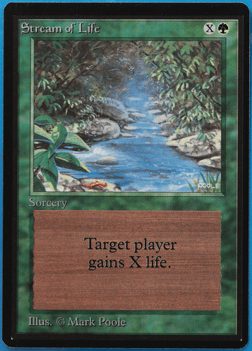 Stream of Life Beta MINT Green Common MAGIC GATHERING CARD (ID# 502616) ABUGames - Picture 1 of 2
