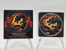 2024 1oz .999 Fine American Silver Eagle "Dragon Of Darkness" **ONLY 250 MADE**