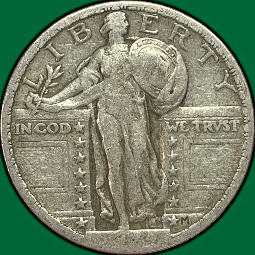 1924 Standing Liberty Quarter Very Fine VF Coin #32792